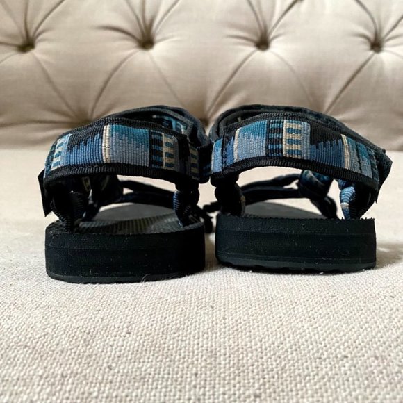 Men\'s Teva Original Universal Sandal Blue Black size 8 main image 5